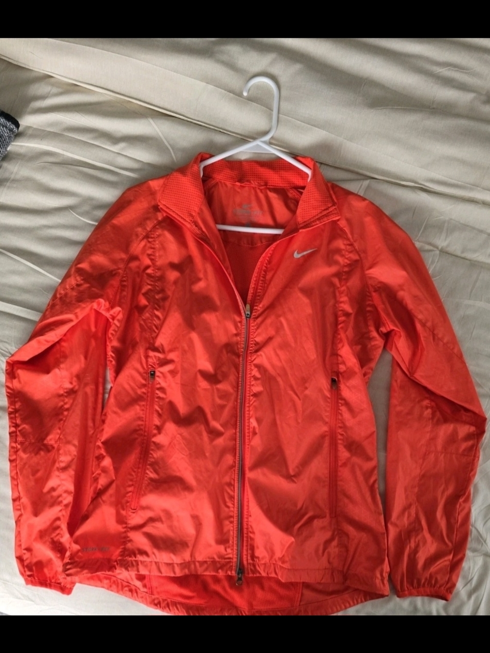 Nike Storm-Fit Windbreaker Running Jacket - Bright Orange - Women US Med - NWOT